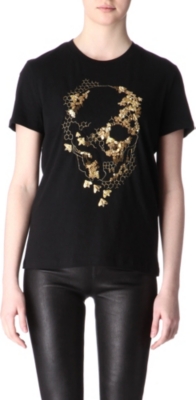 ALEXANDER MCQUEEN Skull honeycomb t-shirt