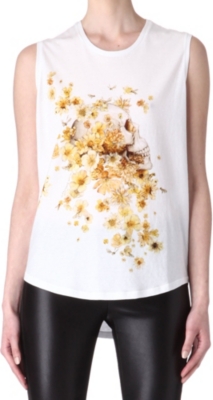 ALEXANDER MCQUEEN Skull floral vest