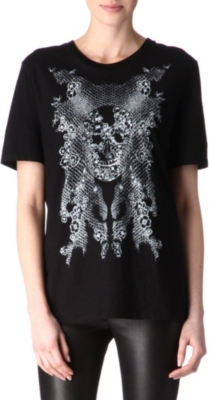 ALEXANDER MCQUEEN Honeycomb skull t-shirt