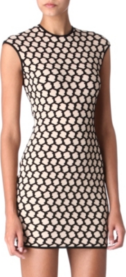 ALEXANDER MCQUEEN Honeycomb dress