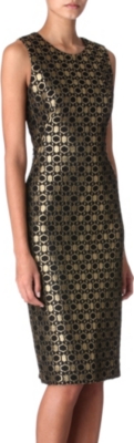 ALEXANDER MCQUEEN Honeycomb lace dress