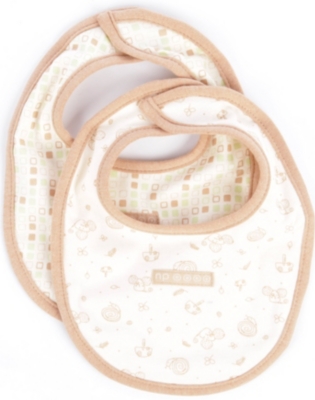 NATURES PUREST Tiny Squares set of two bibs
