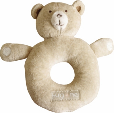 NATURES PUREST Hug Me Bear round rattle