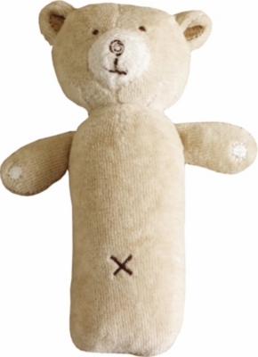 NATURES PUREST Hug Me Bear squeaky rattle