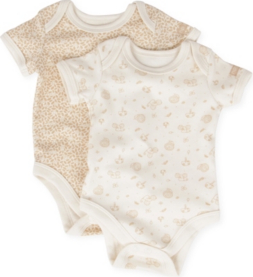 NATURES PUREST Little Leaves set of two bodysuits 0-6 months