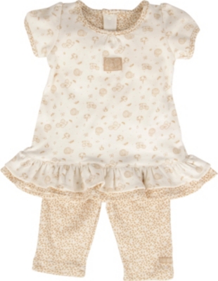 NATURES PUREST Little Leaves dress and leggings 0-6 months