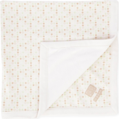 NATURES PUREST Tiny Squares Velour Blanket