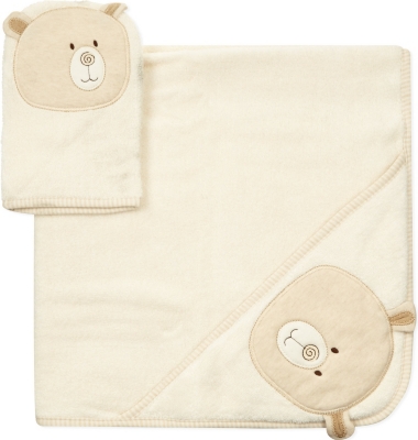 NATURES PUREST Robe and mitt set