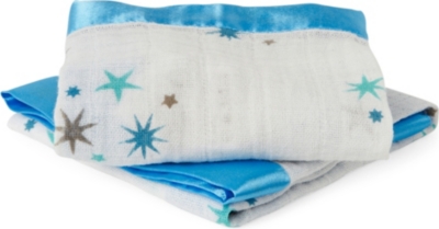 ADEN + ANAIS Set of two Auelia muslin security blankets