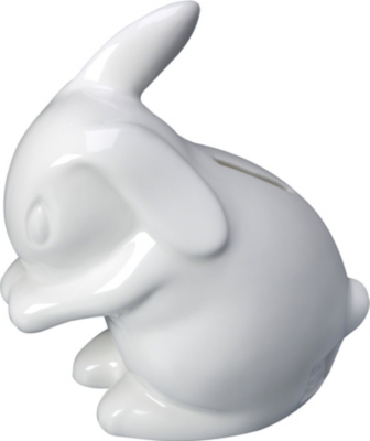 WHITE RABBIT ENGLAND Rabbit money box