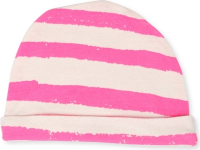 NOE AND ZOE Striped beanie hat 0-12 months