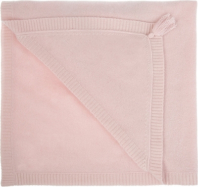 BELLE ENFANT Blanche hooded cashmere blanket