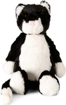 JELLYCAT Bashful medium black cat (Black / white