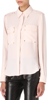 TOM FORD Screw-rivet silk shirt