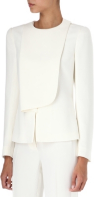 TOM FORD Draped-front silk jacket