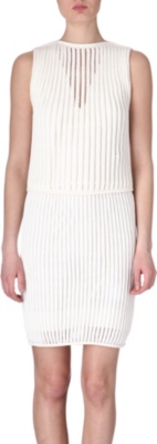 SPORTMAX Knitted cotton-blend dress