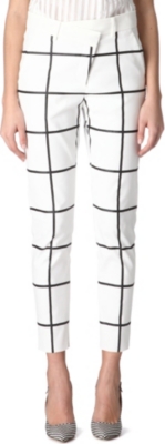 SPORTMAX Asture checked trousers