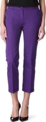 MAXMARA STUDIO Blanc cropped trousers