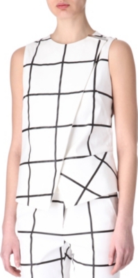 SPORTMAX Calte checked top