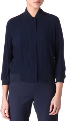 MAXMARA STUDIO Ennio silk bomber jacket