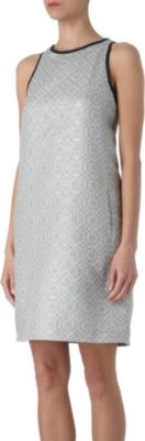 S MAX MARA CUBE Giallo jacquard dress
