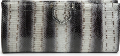MAXMARA Miretta snakeskin leather clutch