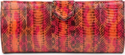 MAXMARA Miretta snakeskin leather clutch