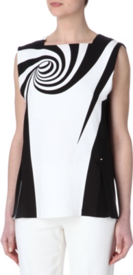 SPORTMAX Swirl print top