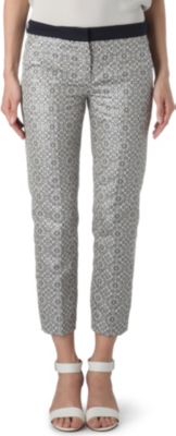 S MAX MARA CUBE Otello jacquard cigarette trousers
