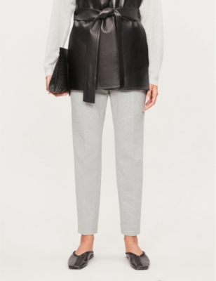 MAXMARA Pegno slim-leg cropped trousers