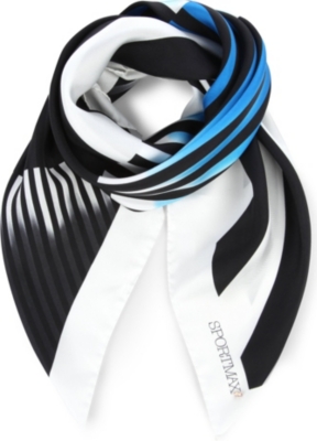 SPORTMAX Uomo geometric silk scarf