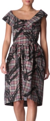 ANGLOMANIA Orchid checked dress