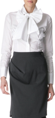 ANGLOMANIA Mansfield bow shirt