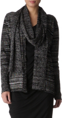 ANGLOMANIA Knitted wrap scarf cardigan
