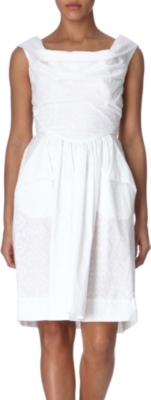 ANGLOMANIA Amaryllis embroidered dress
