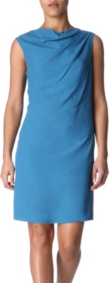 ANGLOMANIA Desire cowl front shift dress