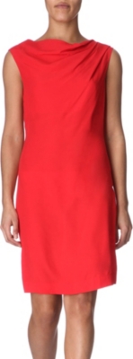 ANGLOMANIA Desire cowl front shift dress