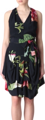 ANGLOMANIA Floral gladiator dress