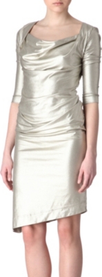 ANGLOMANIA Dahlia metallic dress
