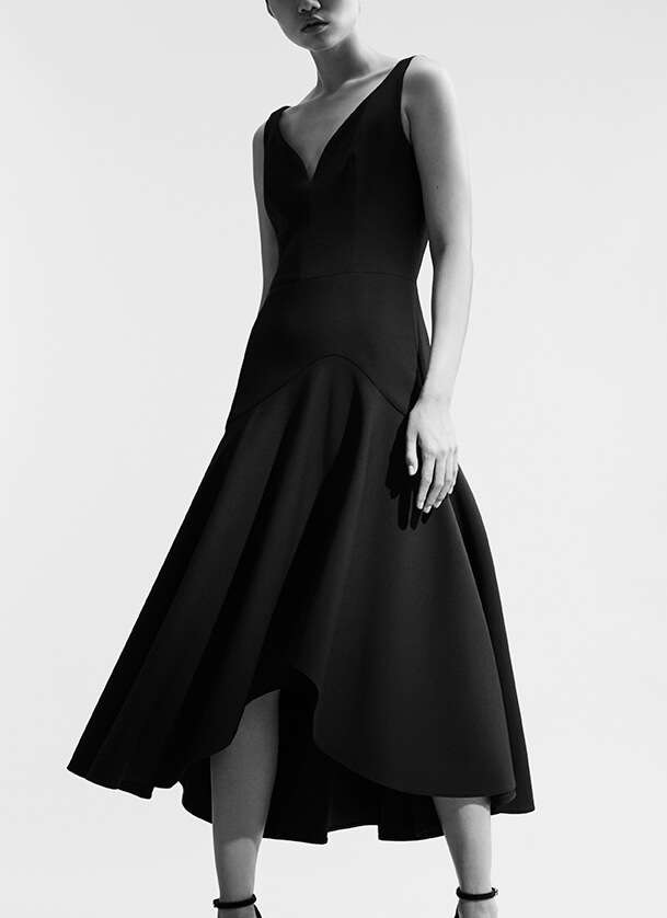 Alexander McQueen black dress