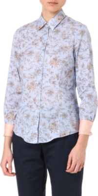 PAUL SMITH BLACK Toile de Joue floral shirt