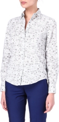 PAUL SMITH BLACK Floral-printed shirt