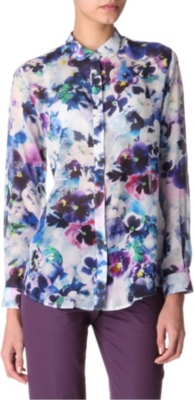 PAUL SMITH BLACK Floral-print shirt