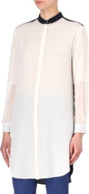 PAUL SMITH BLACK Oversized two-toned shirt