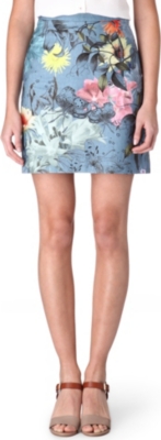 PAUL SMITH PAUL Botanical-print skirt