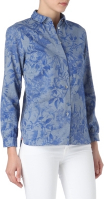 PAUL SMITH PAUL Surrealist Collage chambray shirt