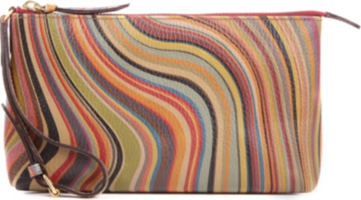 PAUL SMITH ACCESSORIES Swirl leather wristlet