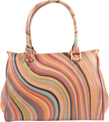 PAUL SMITH ACCESSORIES Globe 2 swirl-print tote