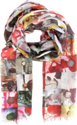 PAUL SMITH ACCESSORIES Mr Brown modal scarf