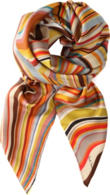 PAUL SMITH ACCESSORIES Swirl-print scarf